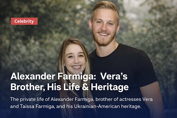 Alexander Farmiga smiling brother of Vera and Taissa Farmiga