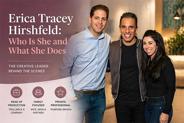 Erica Tracey Hirshfeld Head of Production at Trollbäck & Company and wife of NFL journalist Peter Schrager