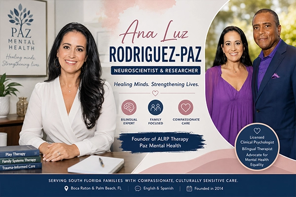 Ana Luz Rodriguez-Paz bilingual psychologist and founder of ALRP Therapy in South Florida