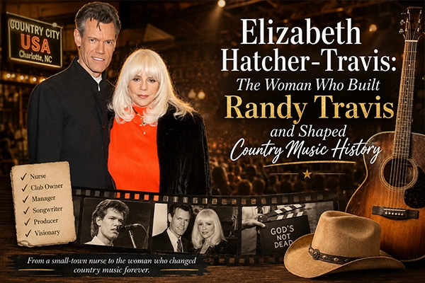 Elizabeth Hatcher-Travis smiling at a country music awards event music manager and film producer