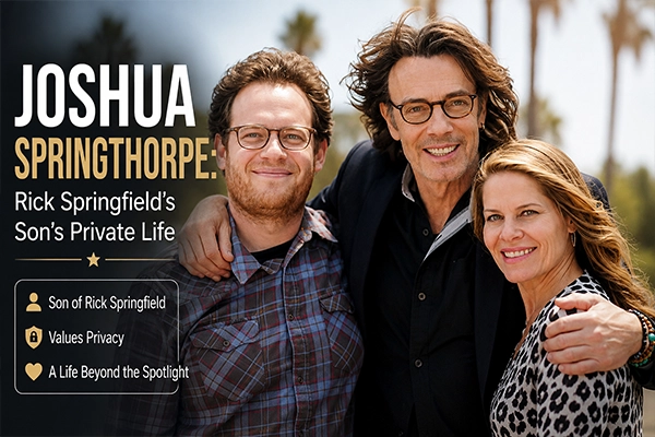 Joshua Springthorpe attending Rick Springfield’s Hollywood Walk of Fame ceremony with family